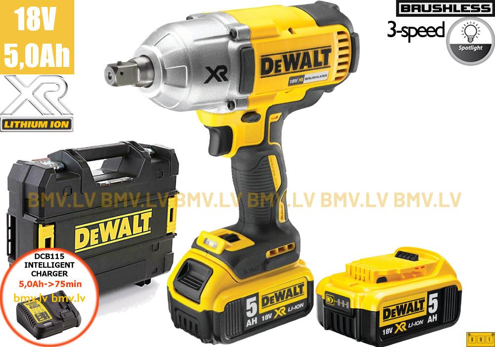 Impulsa skrūvgriezis 1/2" DeWalt DCF899P2 (2x5,0Ah)