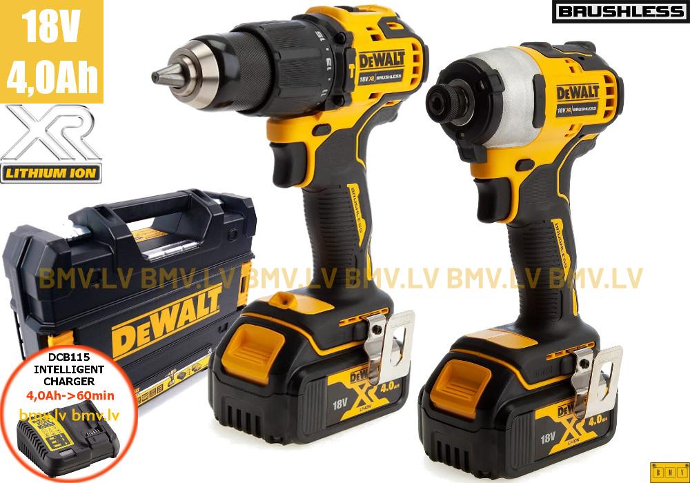 Komplekts DeWalt DCK2062M2T DCD709 + DCF809 18V (2x4.0Ah)