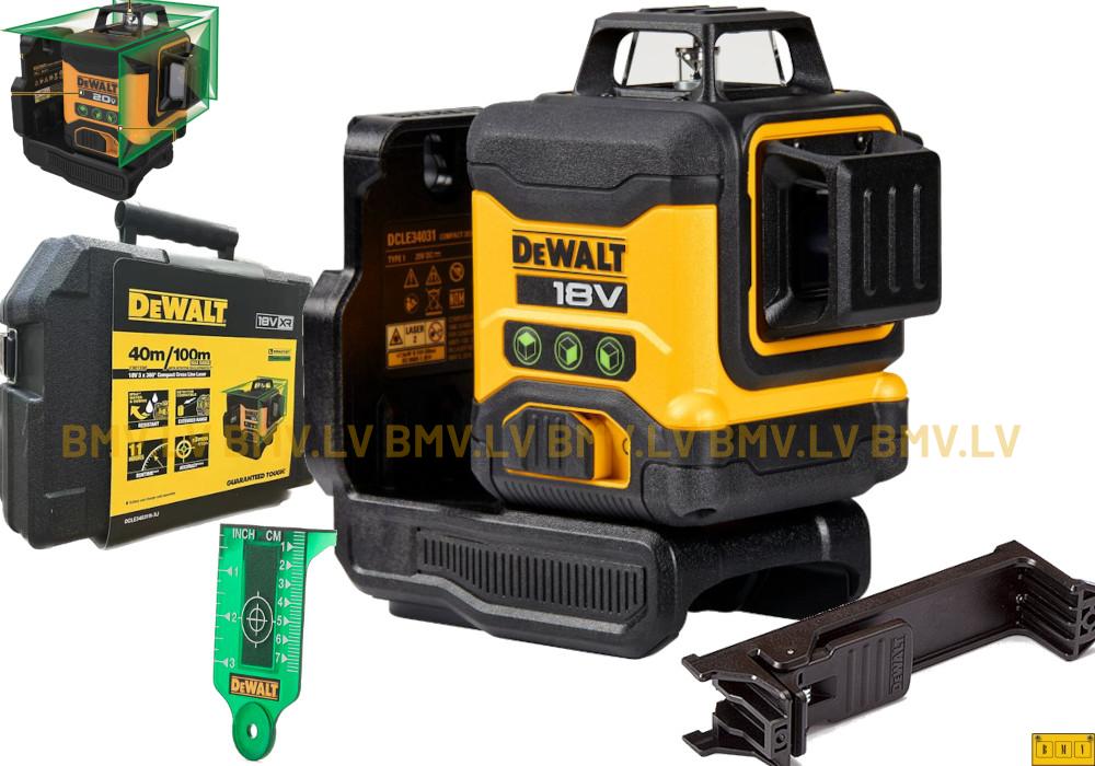 Trīsststaru lāzerlīmeņradis DeWalt DCLE34031N