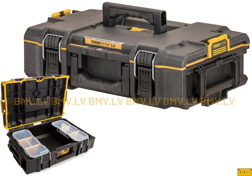 Instrumentu kaste DeWalt DS166 Toughsystem 2.0 + ieliktņi