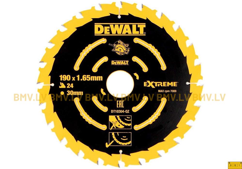 Zāģripa DeWalt Extreme 190x30mm 24z DT10304