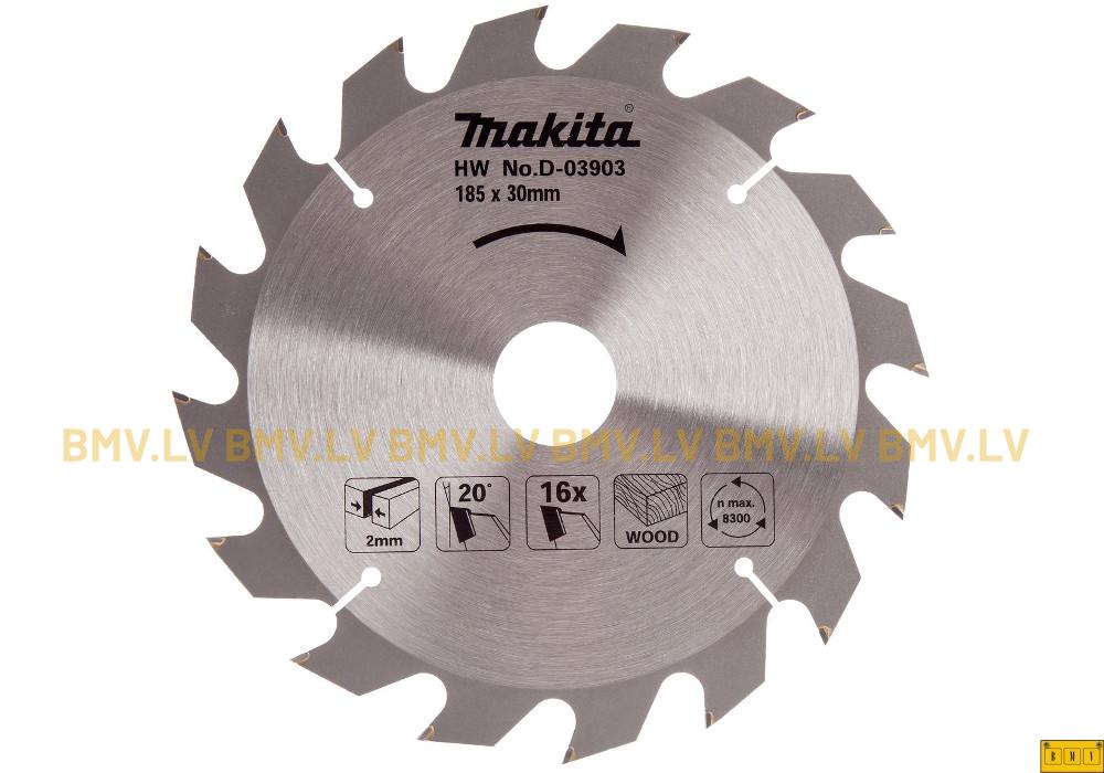 Zāģripa Makita D-03903 185x30mm 16z