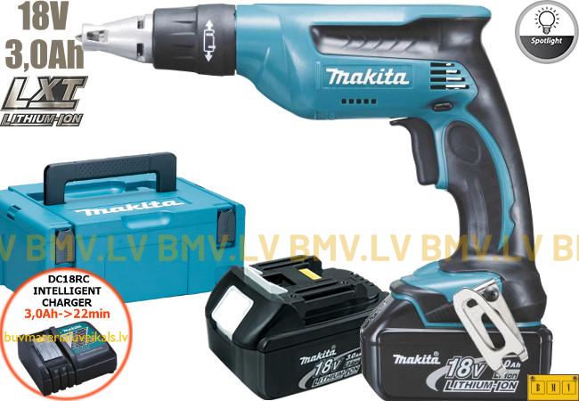 Skrūvmašīna Makita DFS451RFJ (2x3,0Ah) 18V