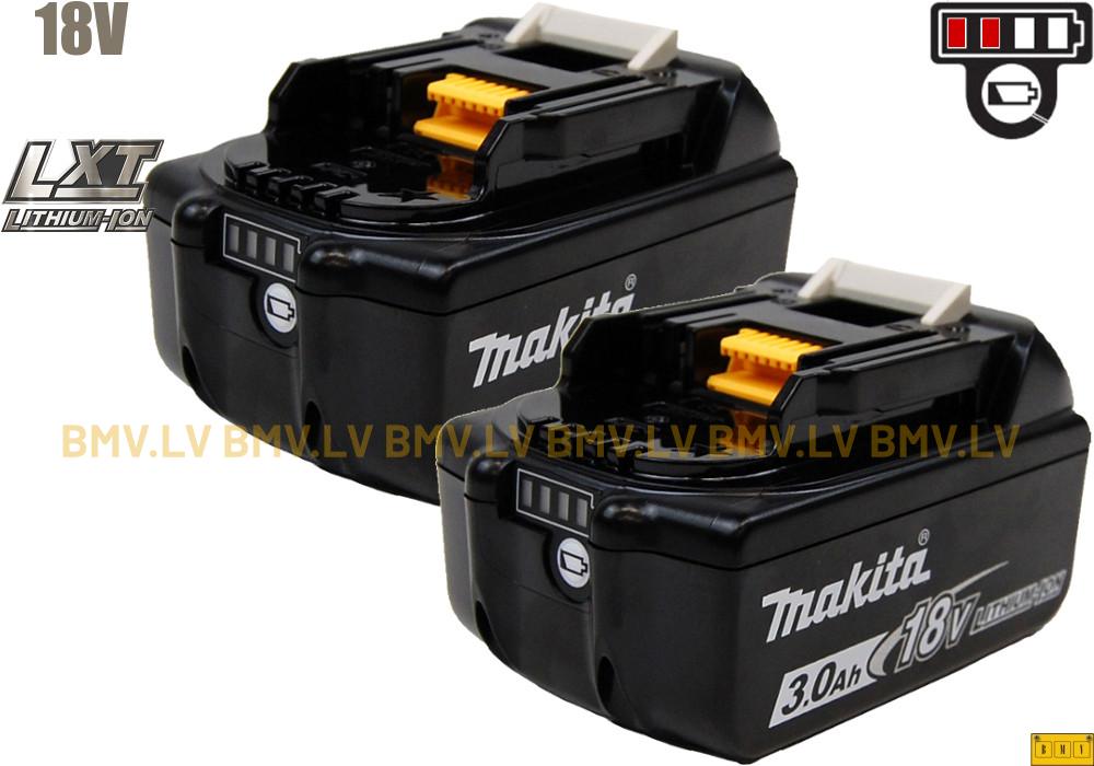 Twinpack 2 gab Li-Ion akumulatori Makita BL1830B 18V 3.0Ah 195095-7