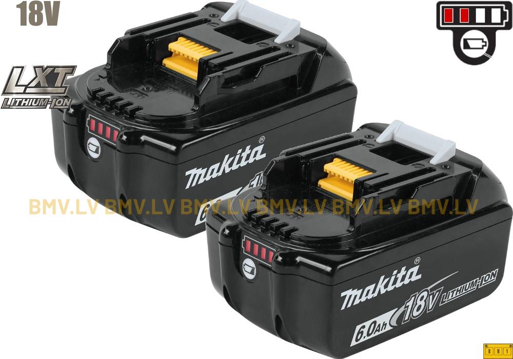 Twinpack 2 gab Li-Ion akumulatori Makita BL1860B 18V 6.0Ah 198490-0