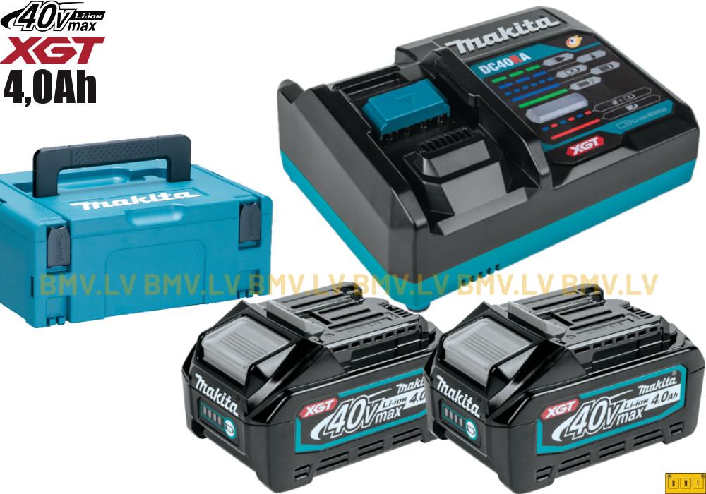 Lādēšanas komplekts Makita 191J97-1 DC40RA + 2 x BL4040 + Makpac