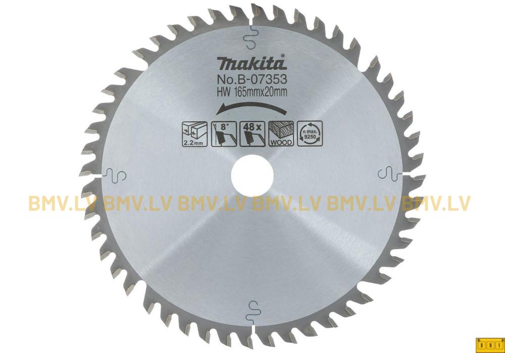 Zāģripa Makita B-07353 165x20mm 48z Specialized for plunge saws