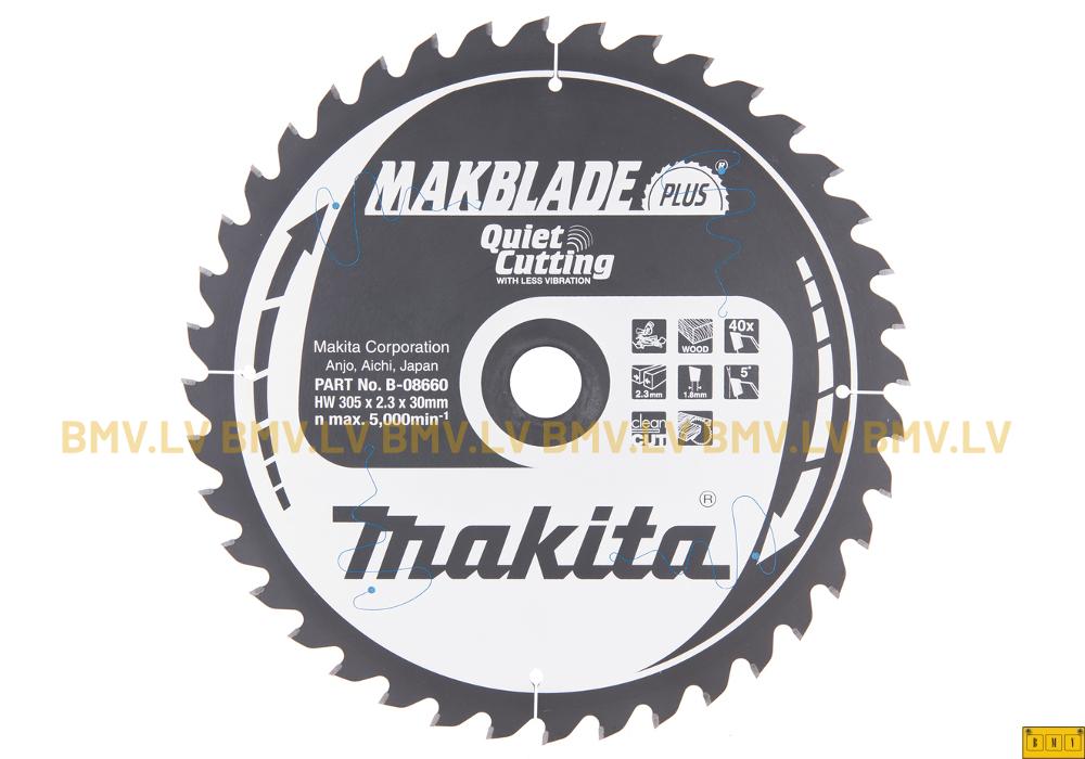 Zāģripa Makita B-08660 305x30mm 40z Makblade Plus