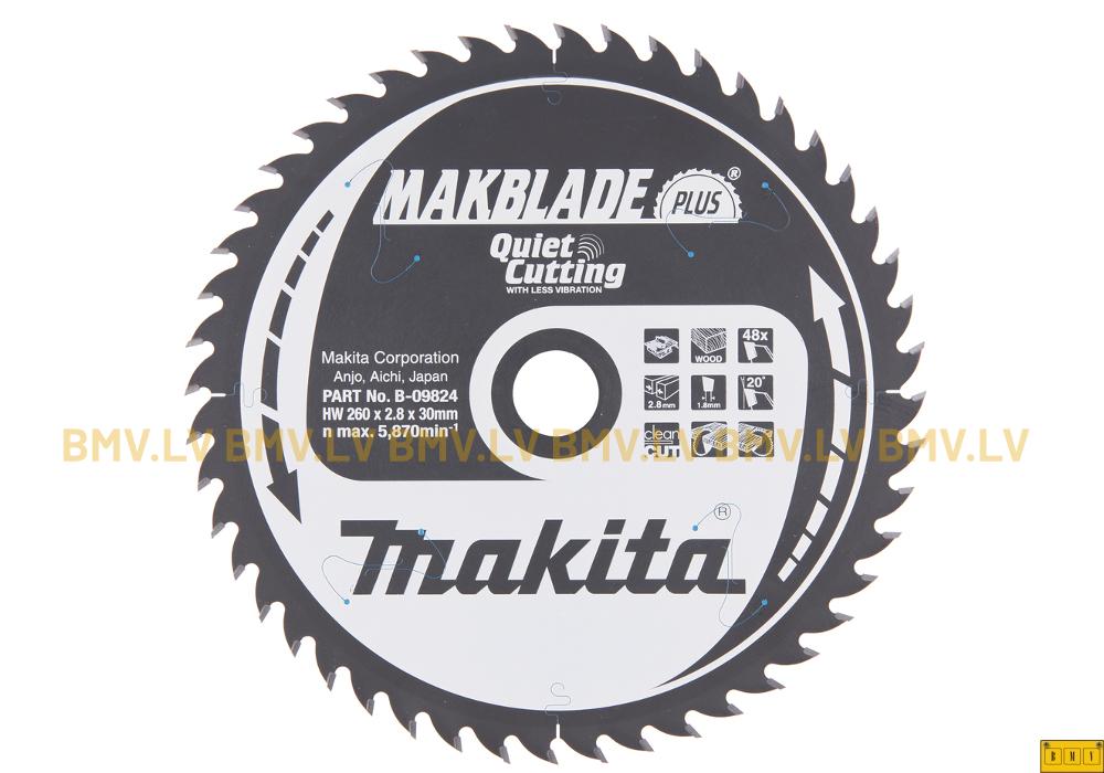 Zāģripa Makita B-09824 260x30mm 48z Makblade Plus