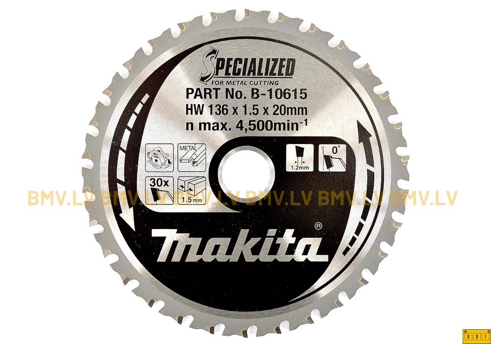 Zāģripa metālam Makita B-10615 136x20mm 30z Specialized for metal cutting