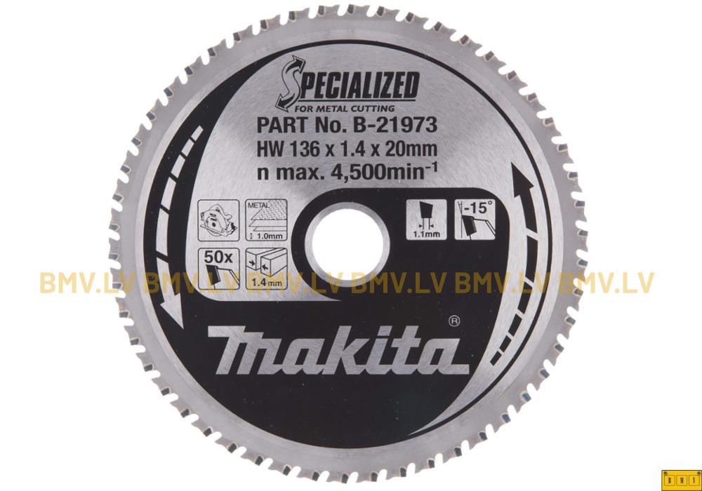 Zāģripa metālam Makita B-21973 136x20mm 50z Specialized for metal cutting