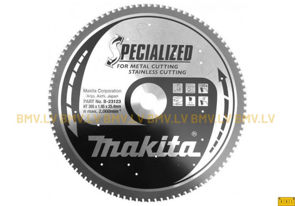 Zāģripa metālam Makita B-23123 305x25.4mm 100z Specialized for metal cutting Stainless cutting