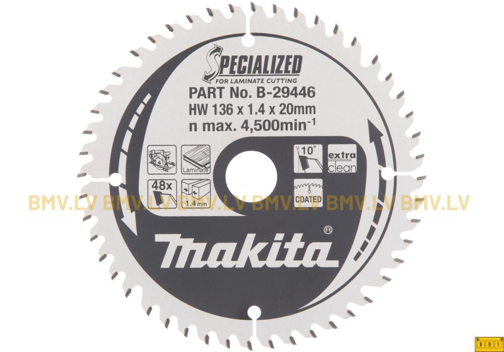 Zāģripa Makita B-29446 136x20mm 36z Specialized for laminate cutting