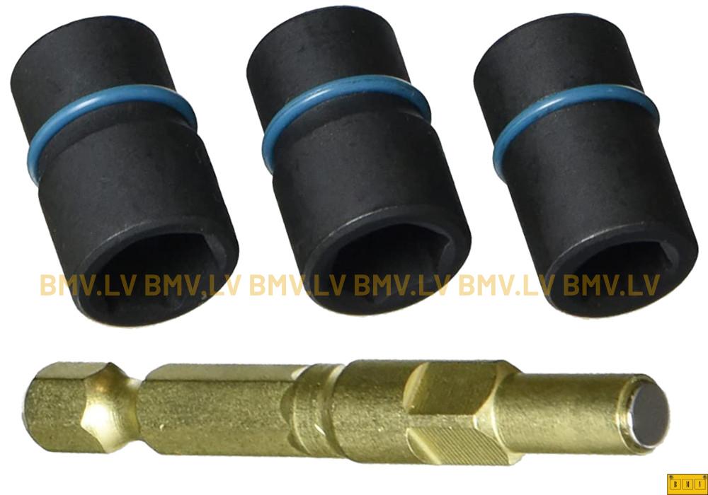 4-daļīgs 1/4" patronu (muciņu) komplekts Makita B-40369