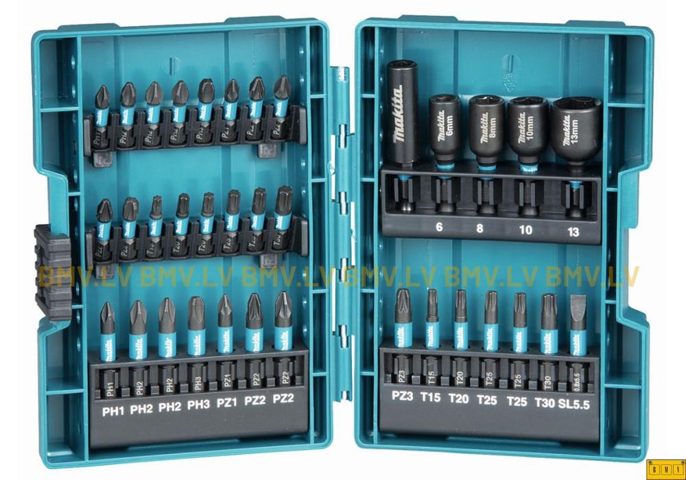 35-daļīgs Impact Black uzgaļu komplekts Makita B-66880