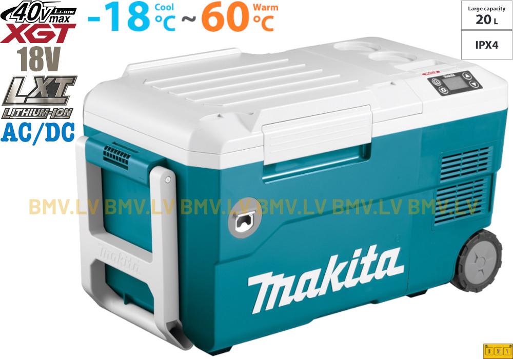 Akumulatora ledusskapis ar sildīšanas funkciju 20L Makita CW001GZ