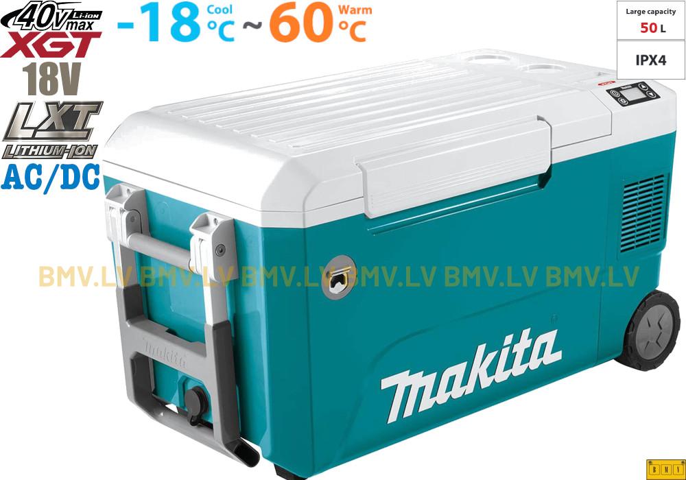 Akumulatora ledusskapis ar sildīšanas funkciju 50L Makita CW002GZ