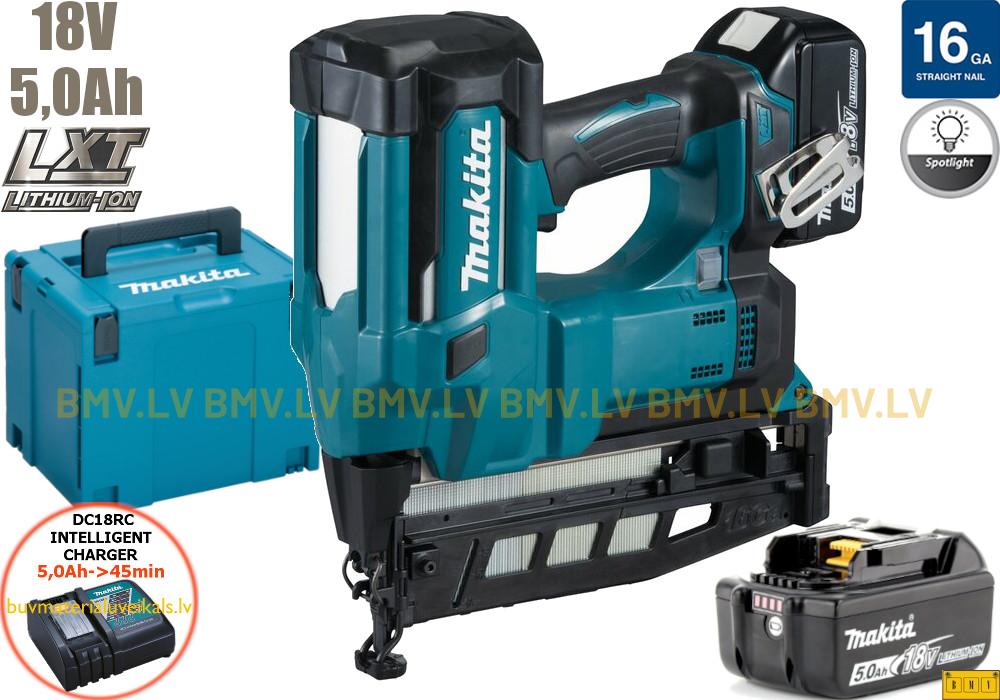 Naglu pistole Makita DBN600RTJ 18V (2x5,0Ah)