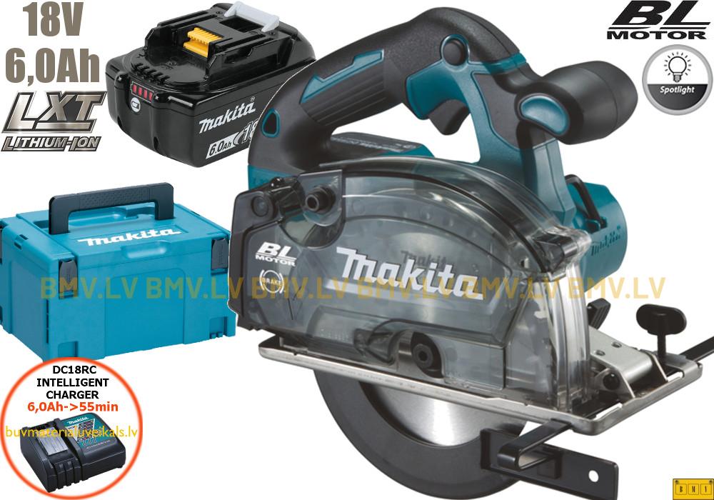 Metāla zāģis Makita DCS553RGJ (2x6,0Ah)