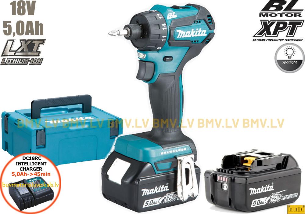 Skrūvgriezis Makita DDF083RTJ 18V (2x5.0Ah)