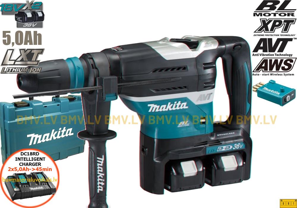 Perforators Makita DHR400PTU 2x18V (2x5,0Ah)