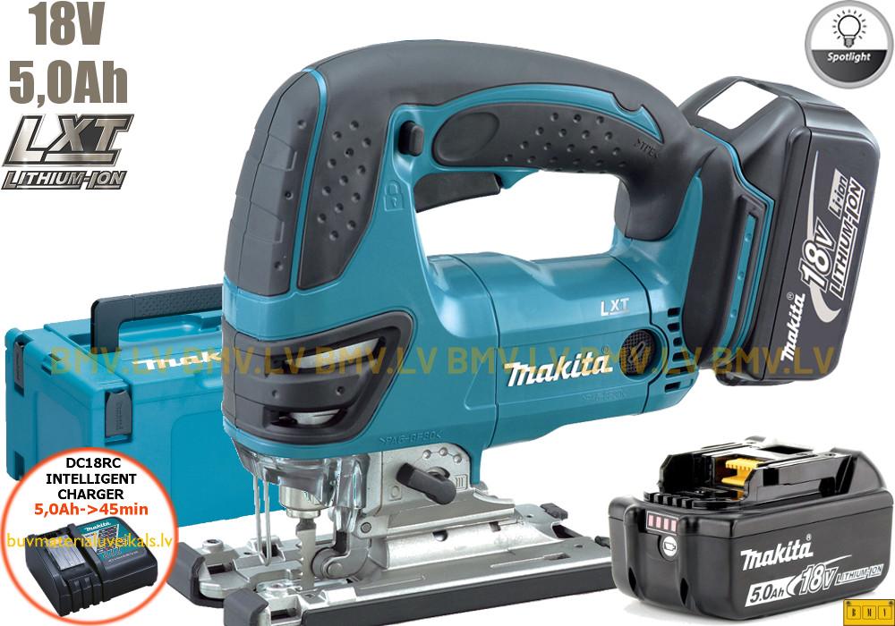 Figūrzāģis Makita DJV180RTJ (2x5,0Ah, DC18RC, Makpac)