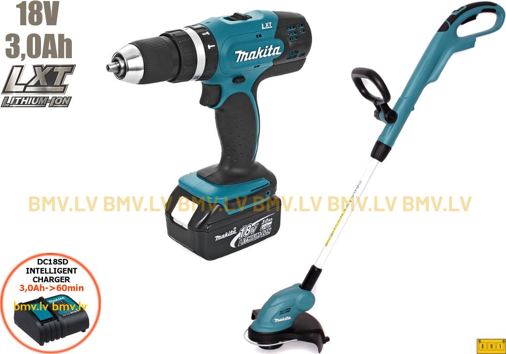 Komplekts Makita DLX2114S DHP453 + DUR181 18V (1x3.0Ah)