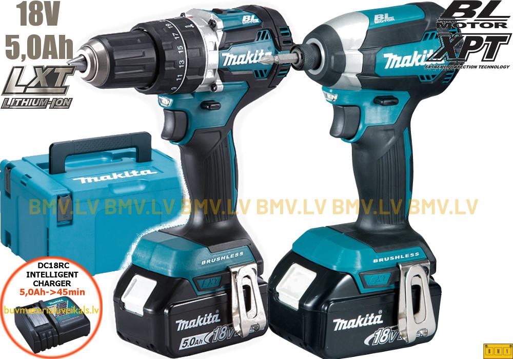 Komplekts Makita DLX2189TJ DDF484 + DTD153 18V (2x5.0Ah)