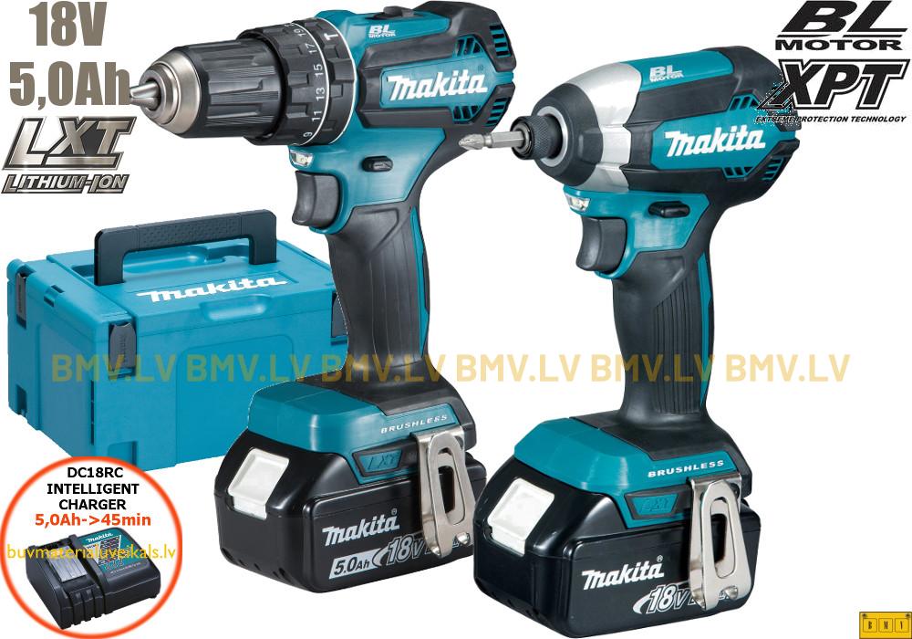 Komplekts Makita DLX2283TJ DHP485 + DTD153 18V (2x5.0Ah)