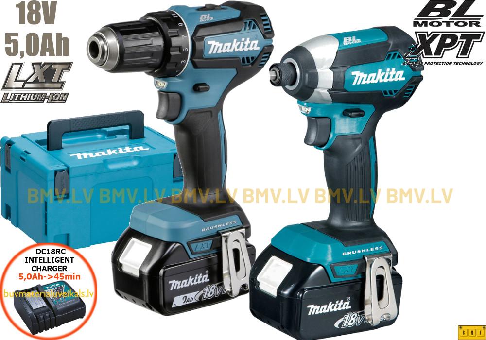 Komplekts Makita DLX2289TJ DDF485 + DTD153 18V (2x5.0Ah)