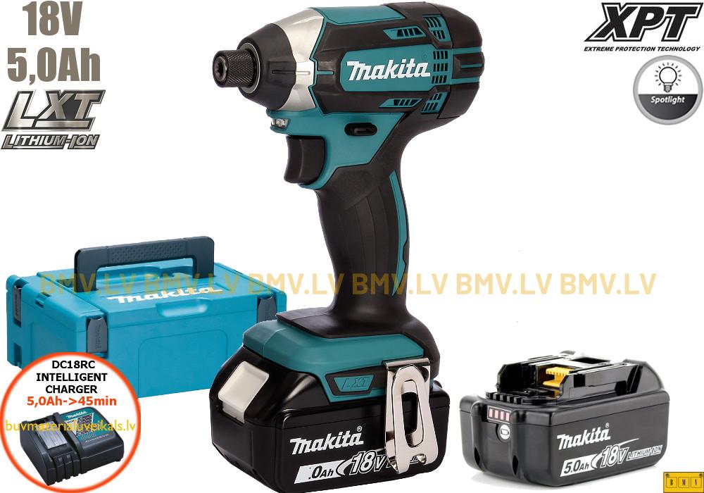 Impulsa skrūvgriezis 1/4" Makita DTD152RTJ 18V (2x5,0Ah)