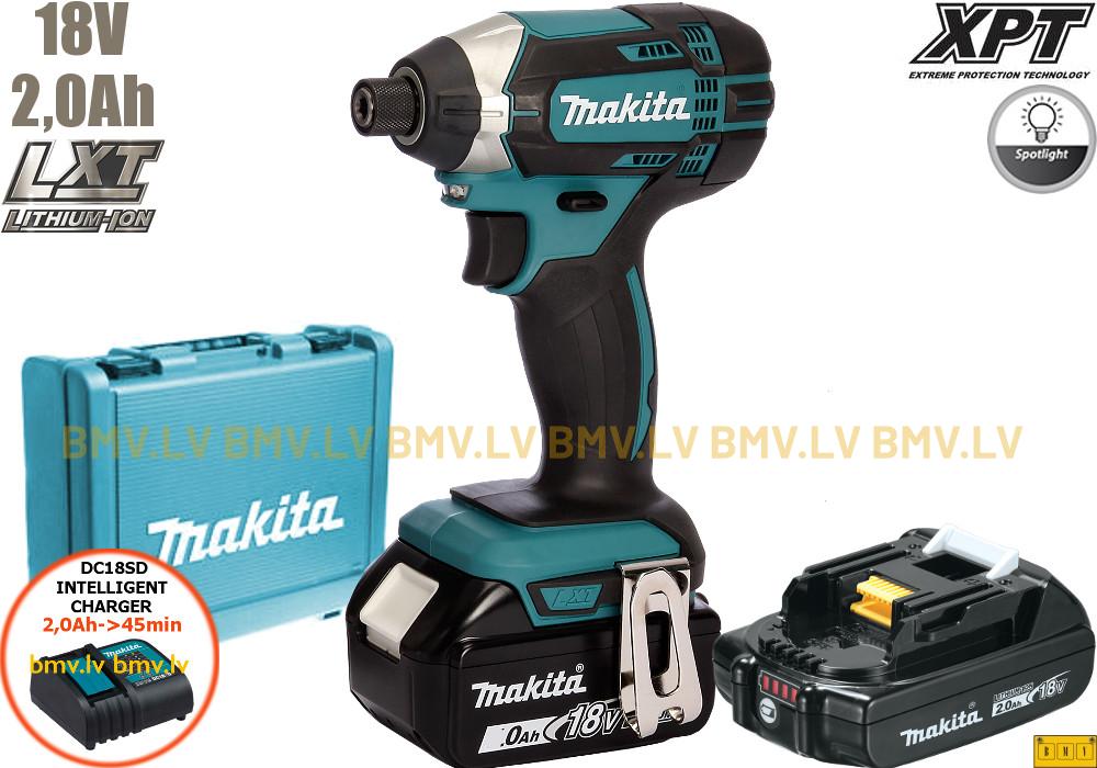 Impulsa skrūvgriezis 1/4" Makita DTD152SAE 18V (2x2,0Ah)