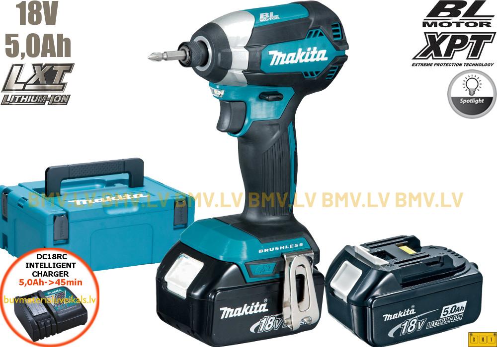 Impulsa skrūvgriezis 1/4" Makita DTD153RTJ 18V (2x5.0Ah)