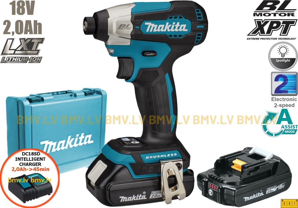 Impulsa skrūvgriezis 1/4" Makita DTD157SAE 18V (2x2.0Ah)