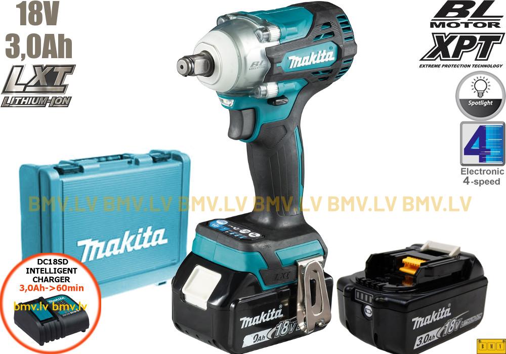 Impulsa uzgriežņatslēga 1/2" Makita DTW300SFE 18V (2x3,0Ah)