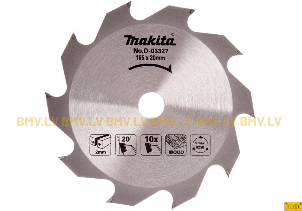 Zāģripa Makita D-03327 165x20mm 10z