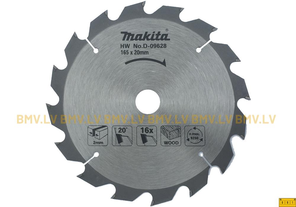 Zāģripa Makita D-09628 165x20mm 16z