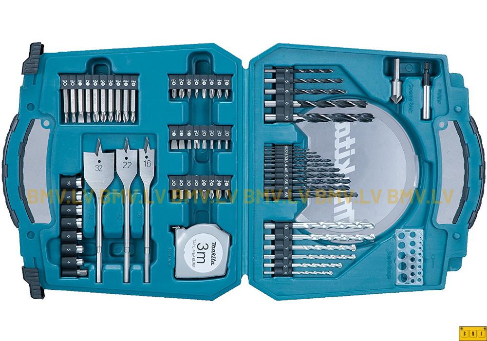 Urbju, uzgaļu un instrumentu komplekts (71gab) Makita D-47145