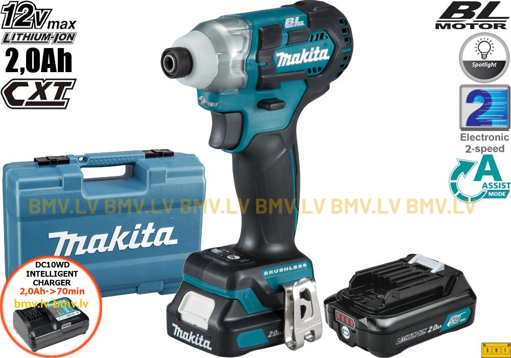 Impulsa skrūvgriezis 1/4" Makita TD111DWAE 12V (2x2.0Ah)