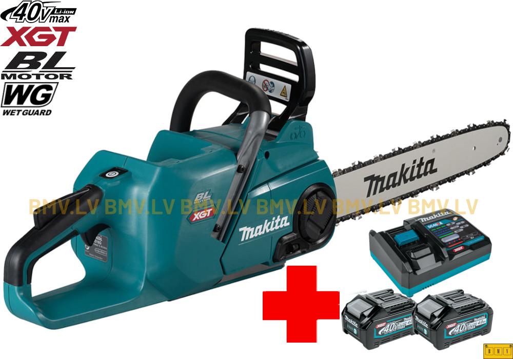 Ķēdes zāģis Makita UC015GZ 40V + 2xBL4040 + DC40RA