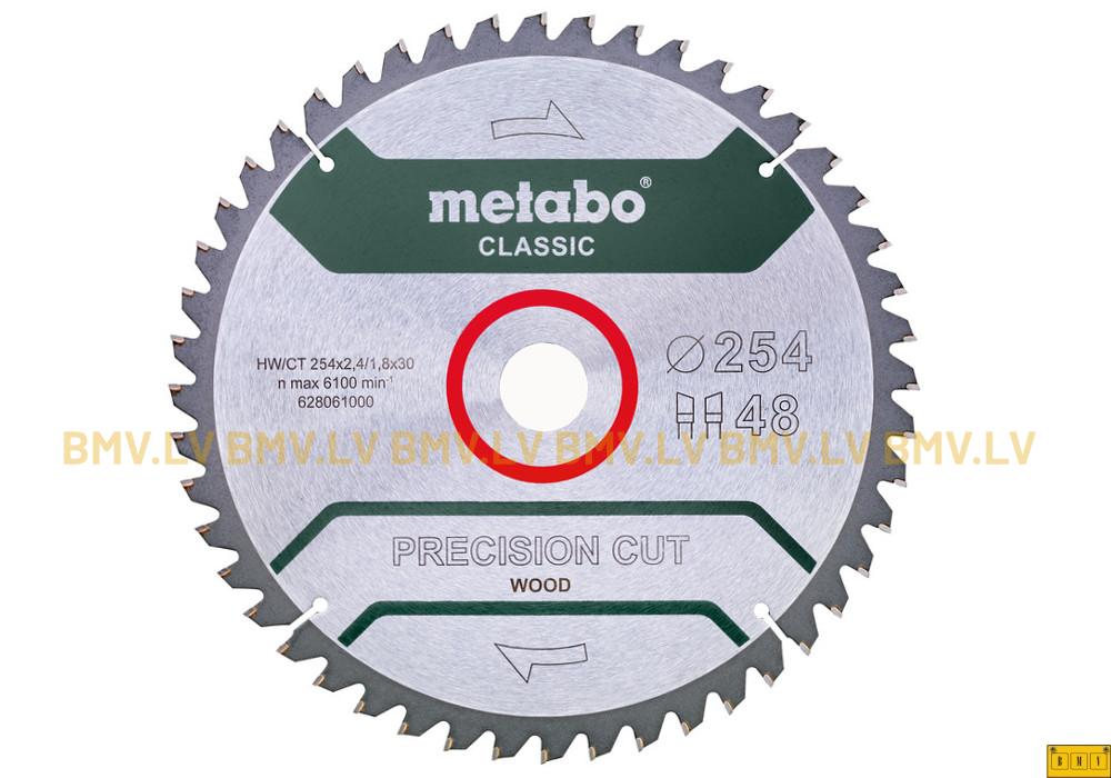 Zāģripa Metabo Precision Cut Classic 254x30mm 48z 628061000