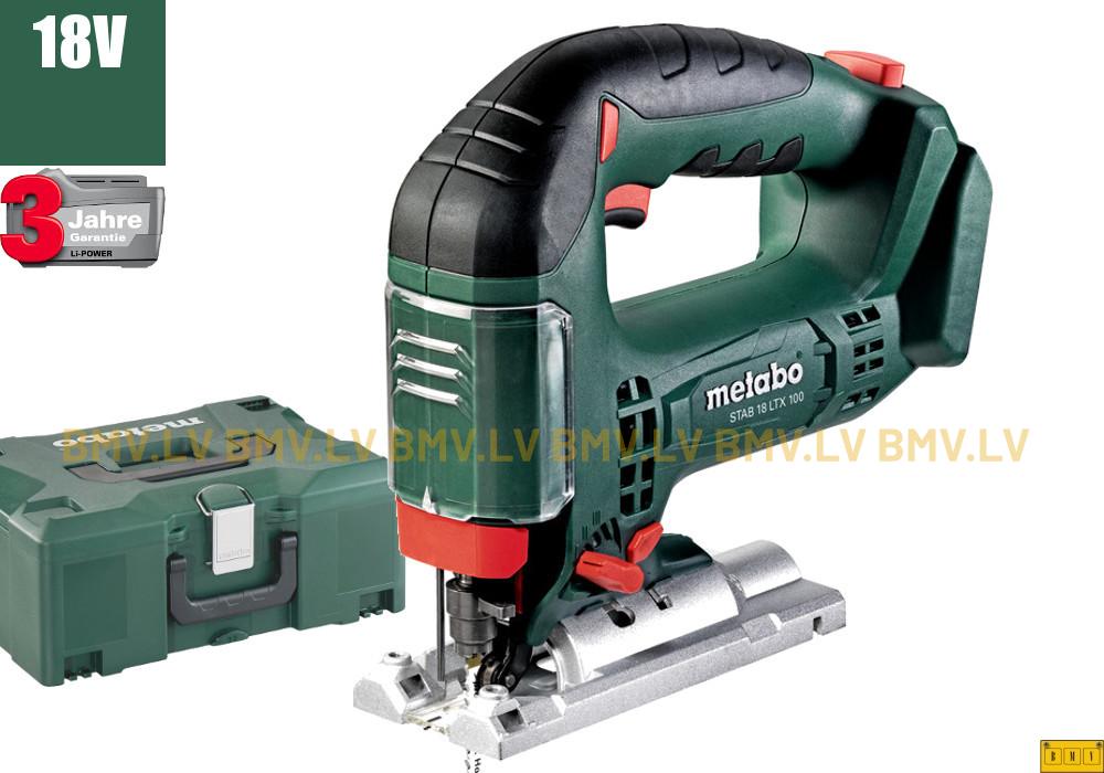 Figūrzāģis Metabo STAB 18 LXT 100 (solo, Metaloc)