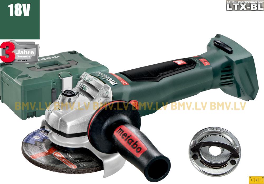 Leņķa slīpmašīna Metabo WB 18 LTX BL 125 Quick (BEZ akku un lādētāja) Metaloc