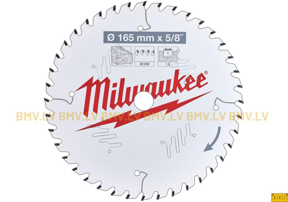 Zāģripa Milwaukee 4932471312 165x16mm 40z
