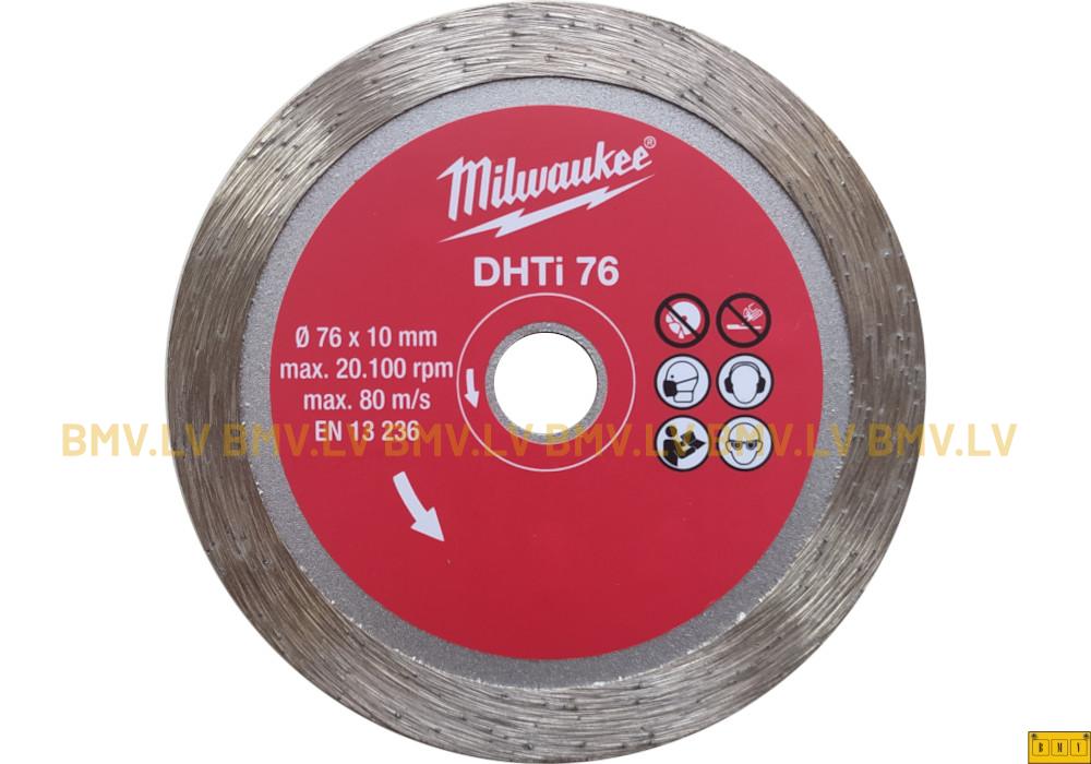 Dimanta griezējripa flīzēm Milwaukee DHTi 76 76x10mm