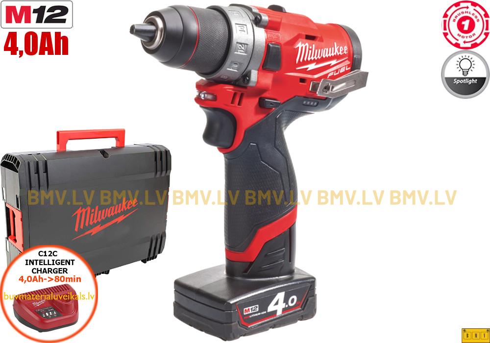 Urbjmašīna/Skrūvgriezis Milwaukee M12 FDD-402X1 (1x4,0Ah)