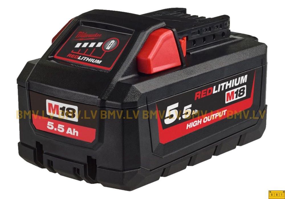 Akumulators Milwaukee M18 HB5.5 18V 5.5Ah Li-Ion