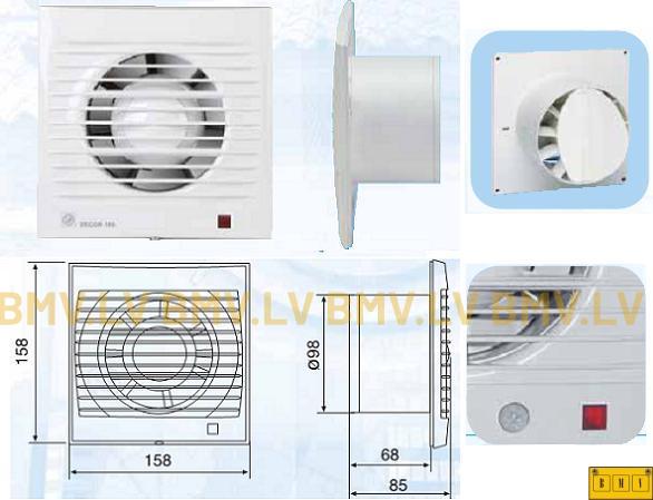     Ventilators S&P Decor 100 CD