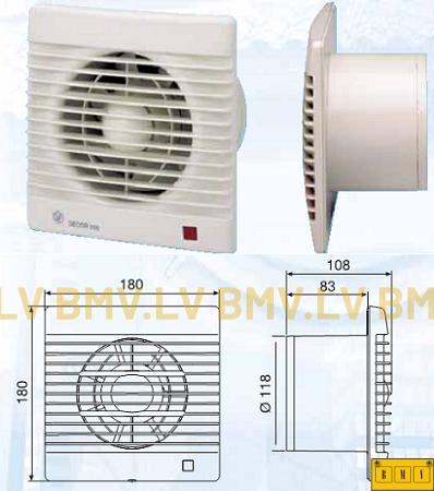Ventilators S&P Decor 200 CR