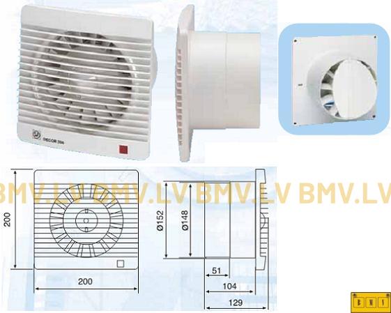Ventilators S&P Decor 300 CR